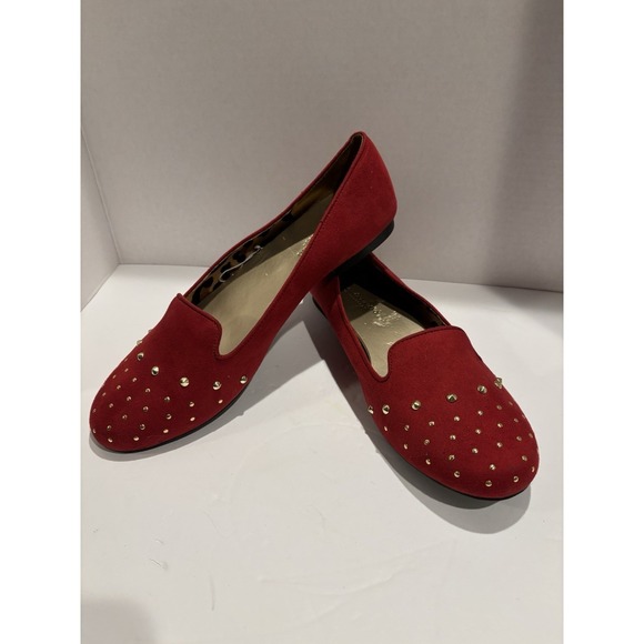 Christian Siriano Payless Burgundy Red Flats Size 12 Womens Or 10.5 Men's - Picture 2 of 4